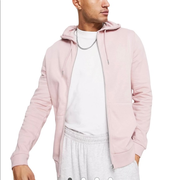 ASOS Design Light Pink Hoodie - Picture 1 of 6